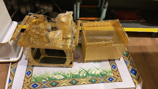 Coffee table set Golden