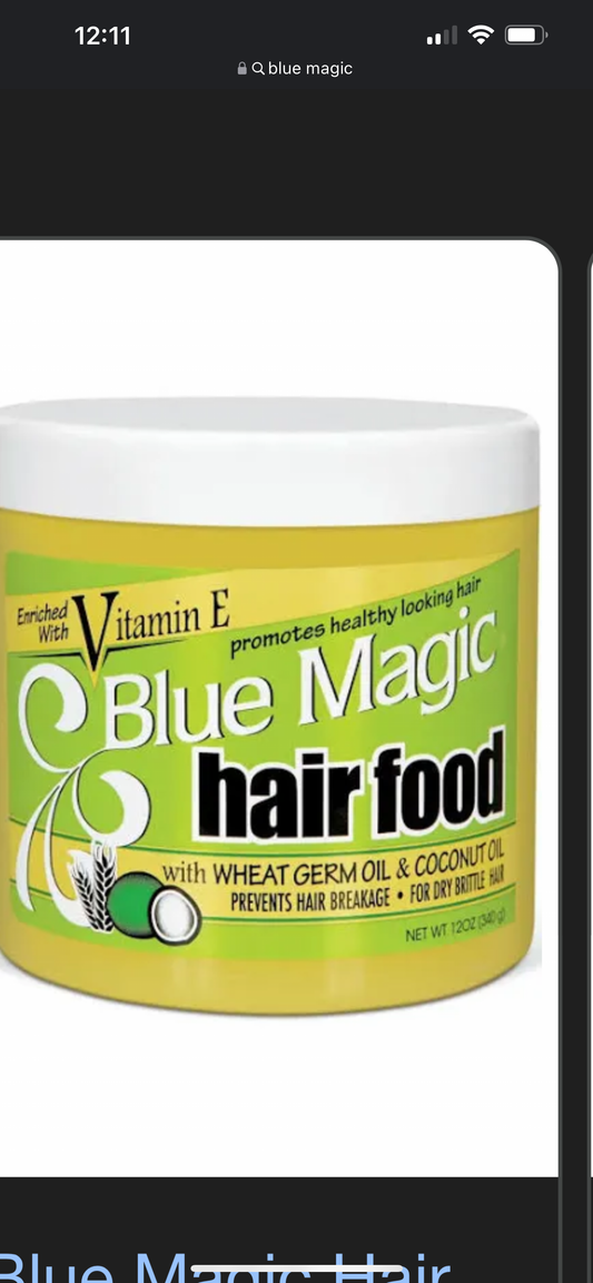 Blue Magic Hair food