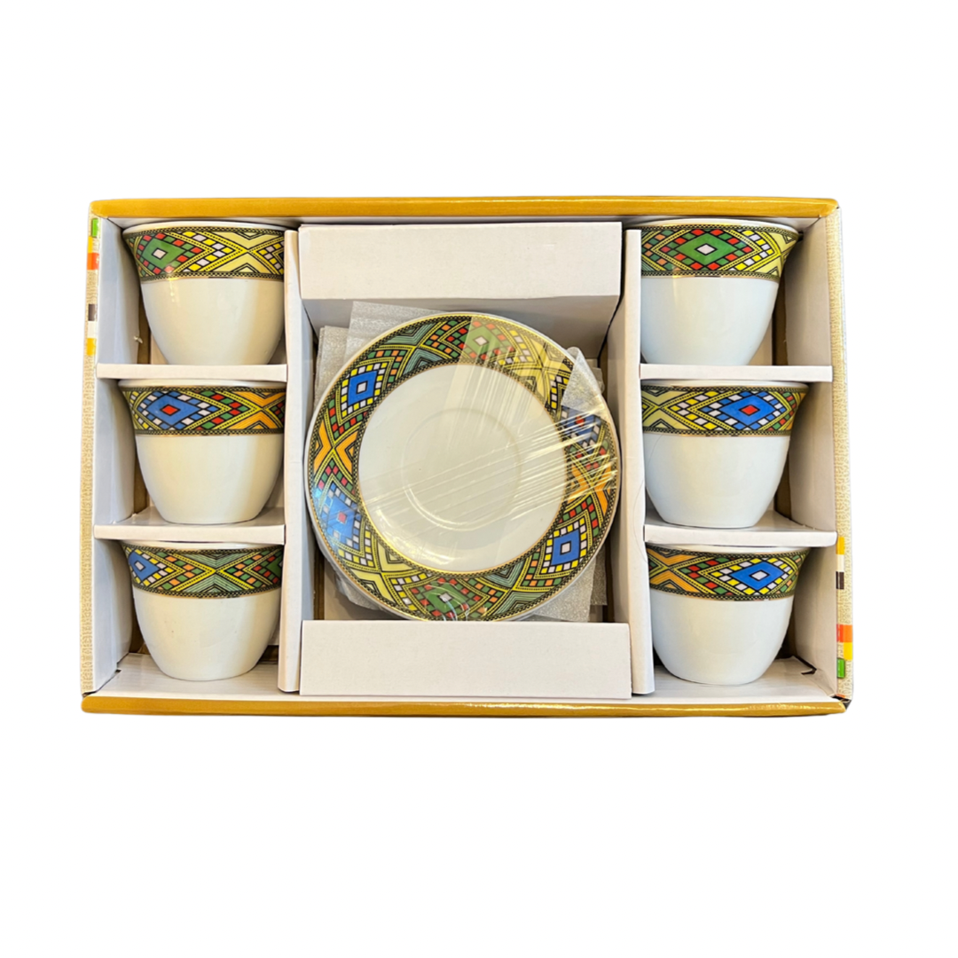 Coffee cups set/ፍንጃል ኮምፕሊት